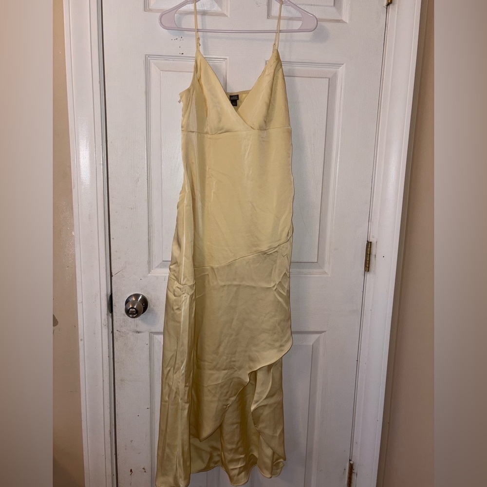 Wild Fable Asymmetrical Cream Dress
